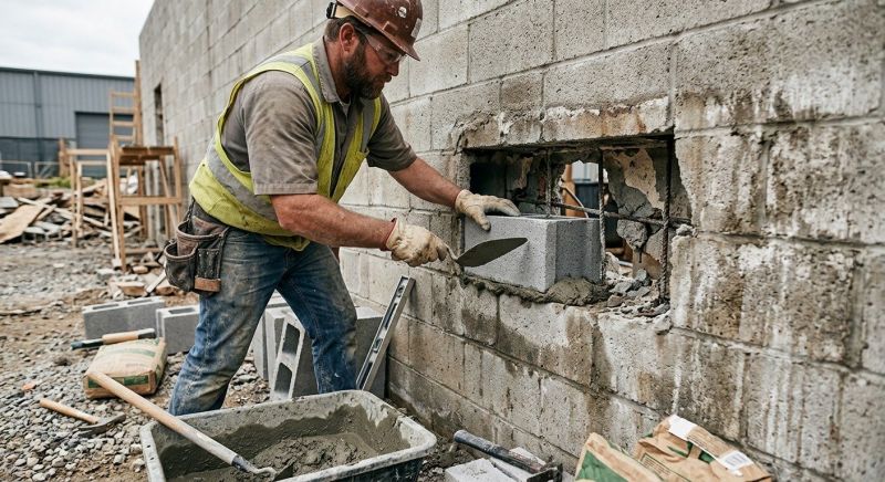 Block Wall Repair in Wayne, MI