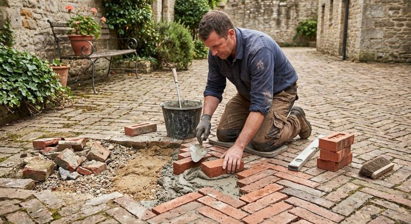 Brick Hardscape Repair in Monroe, MI