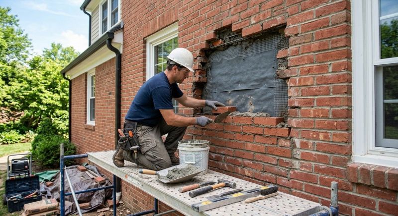 Brick Masonry Repair in New Boston, MI