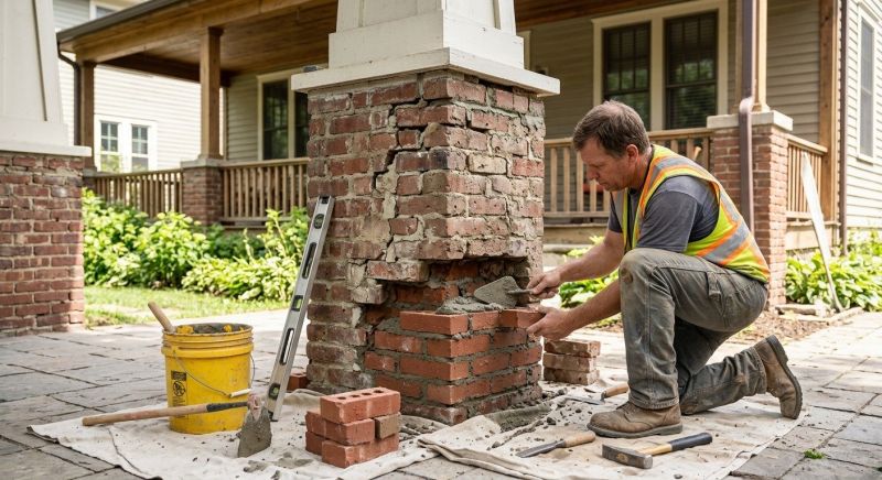 Brick Restoration in Lambertville, MI