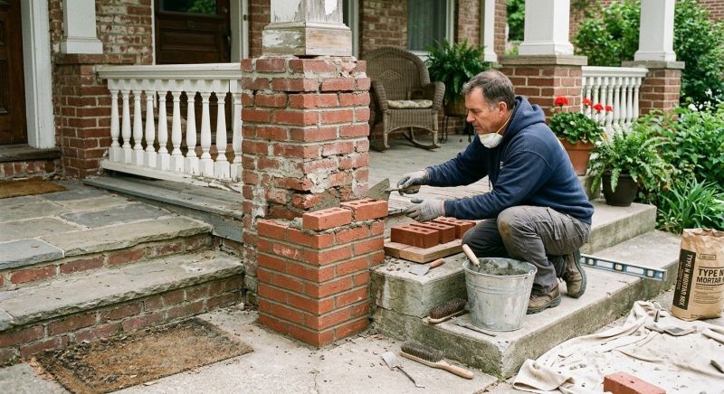 Brick Stairs Repair in Carleton, MI