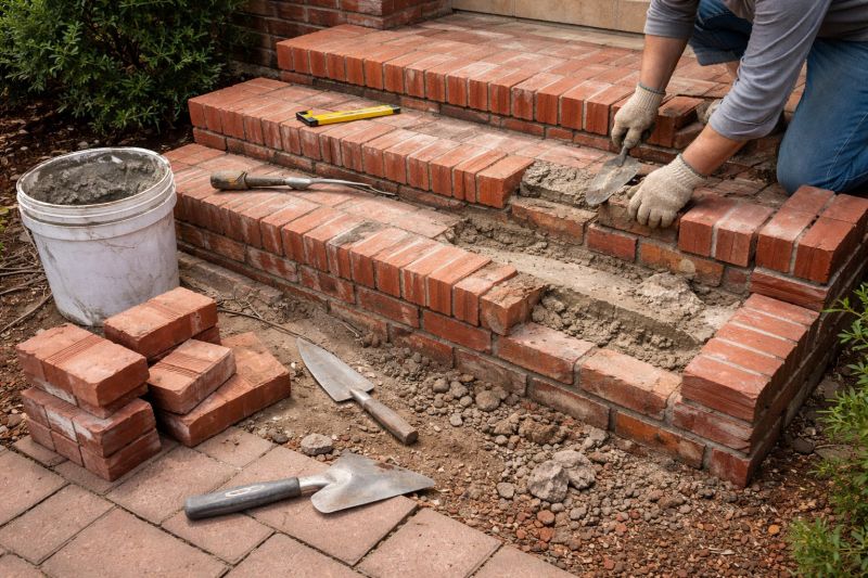 Brick Stairs Repair in Monroe, MI