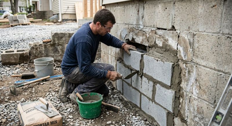 Concrete Block Repair in Southgate, MI