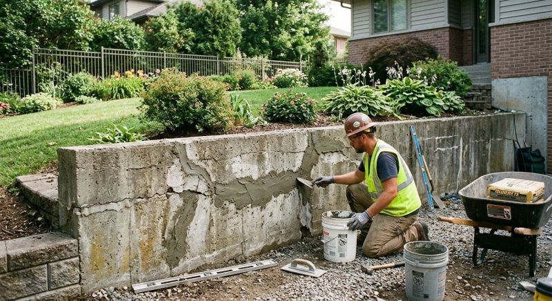 Retaining Wall Repair in Monroe County, MI