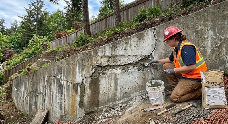 Retaining Wall Repair in Romulus, MI