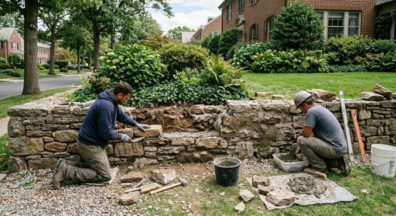 Retaining Wall Repair in Wyandotte, MI