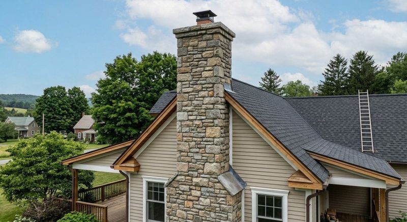 Stone Chimney Installation in Belleville, MI