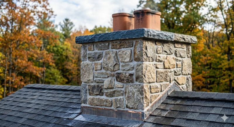 Stone Chimney Installation in Willis, MI