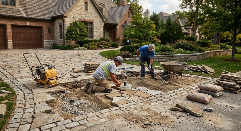 Stone Driveway Repair in Monroe, MI